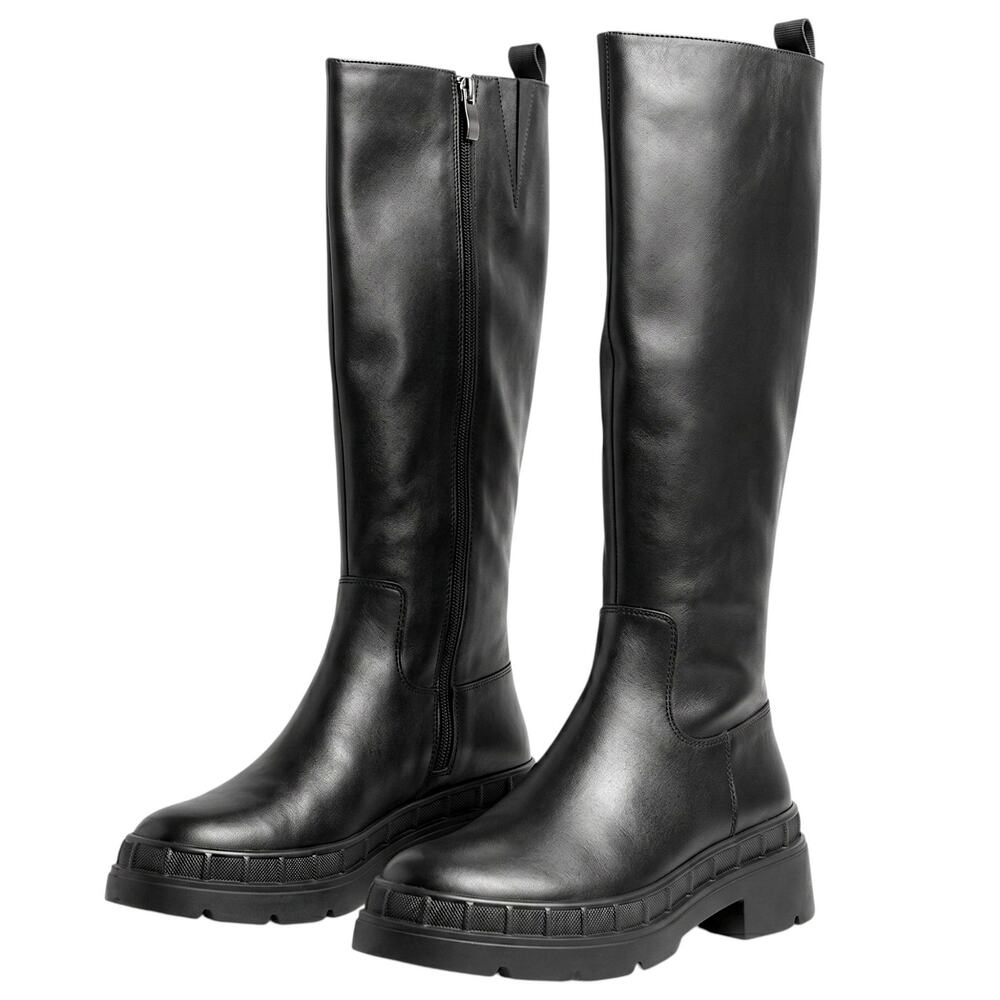 Lisa Vicky Black Moody Water Resistant Knee High Boot | Size 7 | New in Box